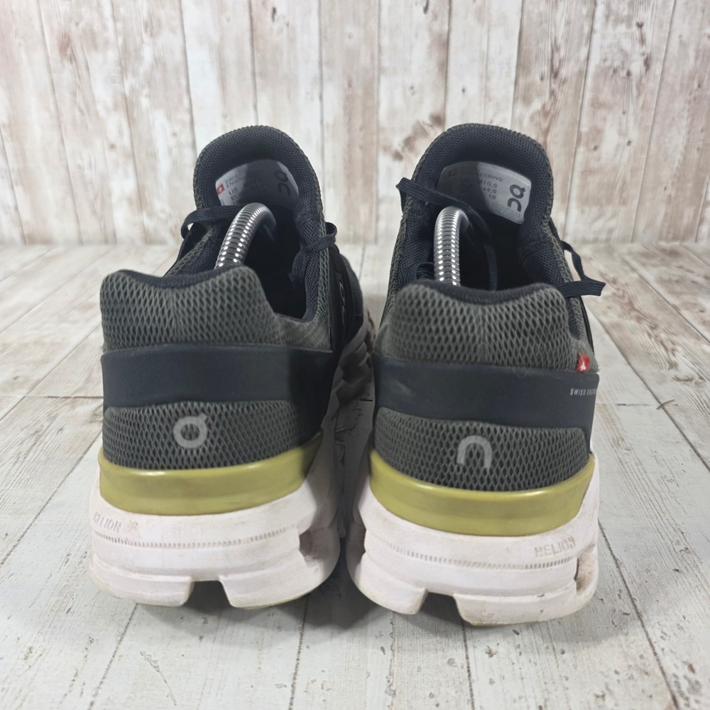On Cloudswift Mens Running Shoes Black Rock Lime Green 41.99227 Size 10.5 - Picture 3 of 8